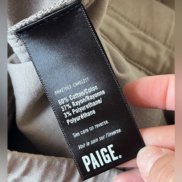 PAIGE Men’s Jogger Style Pull-On Pants in Color “Brushed Nickel” SIZE XL - Picture 6 of 7